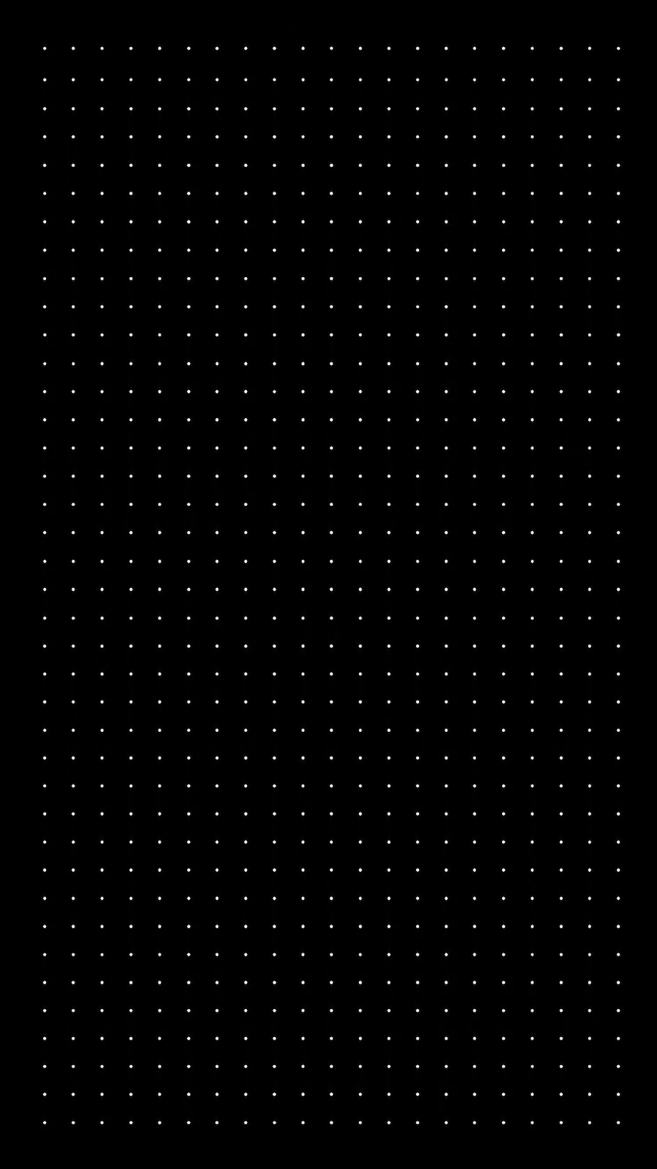 A fine grid of light dots on a dark surface